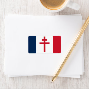 Etiqueta Bandeira da França Livre