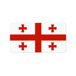 Etiqueta Bandeira da Geórgia