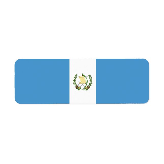 Etiqueta Bandeira da Guatemala (Frente)