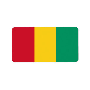 Etiqueta bandeira da Guiné