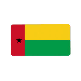 Etiqueta Bandeira da Guiné-Bissau
