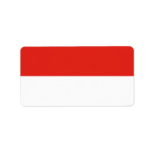 Etiqueta Bandeira da Indonésia