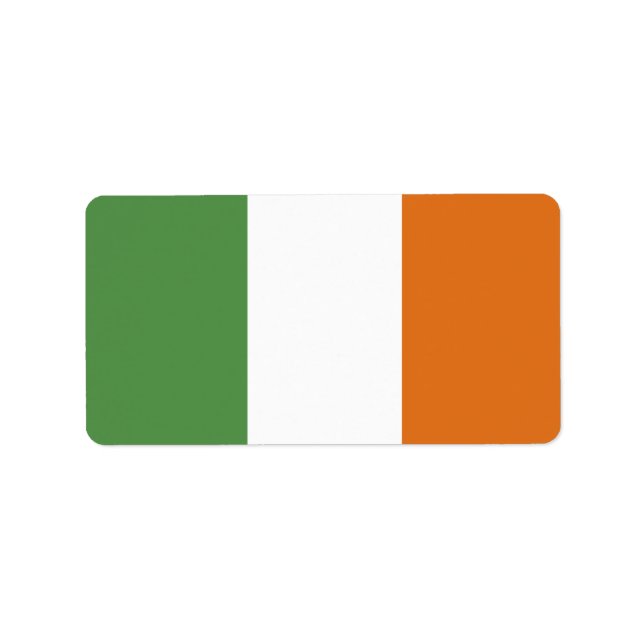 Etiqueta Bandeira da Irlanda (Frente)