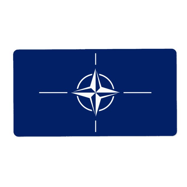 Etiqueta Bandeira da NATO (Frente)