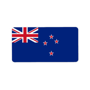 Etiqueta Bandeira da Nova Zelândia