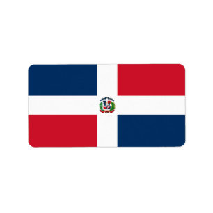 Etiqueta Bandeira da República Dominicana