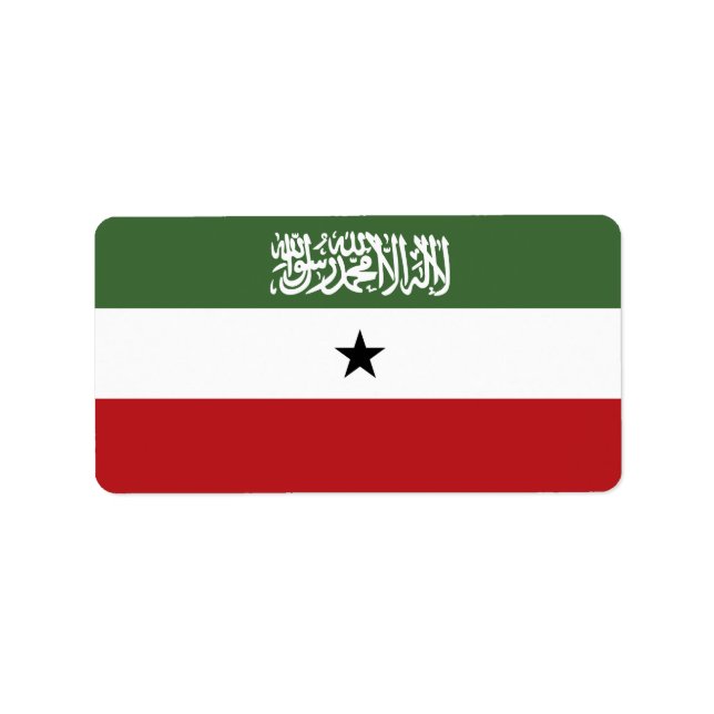 Etiqueta Bandeira da Somalilândia (Frente)