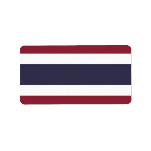 Etiqueta Bandeira da Tailândia