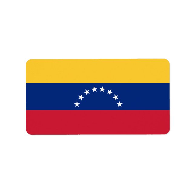 Etiqueta Bandeira da Venezuela (Frente)