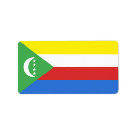 Etiqueta Bandeira das Comores