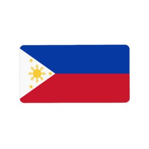 Etiqueta Bandeira das Filipinas