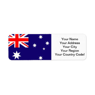 Etiqueta Bandeira de Austrália