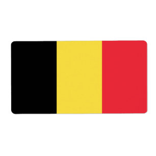 Etiqueta Bandeira de Bélgica