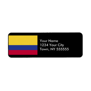 Etiqueta Bandeira de Colômbia