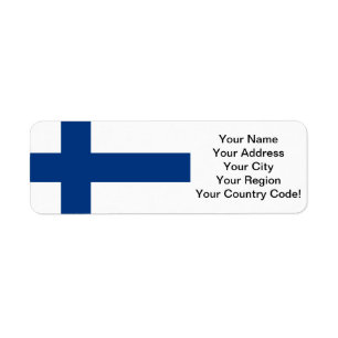 Etiqueta Bandeira de Finlandia