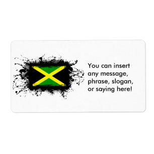 Etiqueta Bandeira de Jamaica