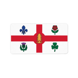 Etiqueta Bandeira de Montreal, Quebec