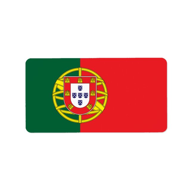 Etiqueta Bandeira de Portugal (Frente)