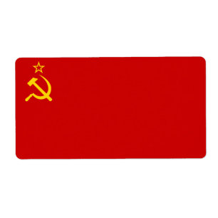 Etiqueta Bandeira de URSS