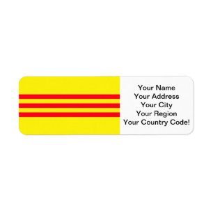 Etiqueta Bandeira de Vietnam sul