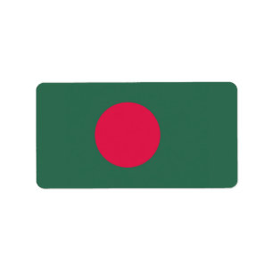 Etiqueta bandeira do Bangladesh
