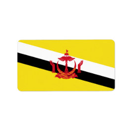 Etiqueta Bandeira do Brunei