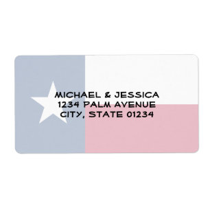 Etiqueta Bandeira do estado de Texas
