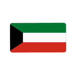 Etiqueta bandeira do Kuwait