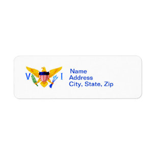 ETIQUETA BANDEIRA DOS E.U. VIRGIN ISLANDS
