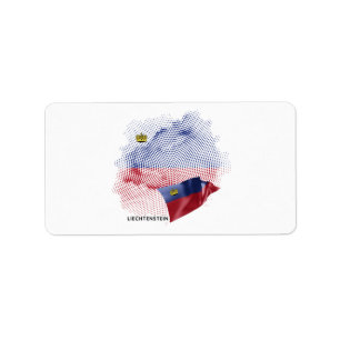 Etiqueta bandeira dos EUA
