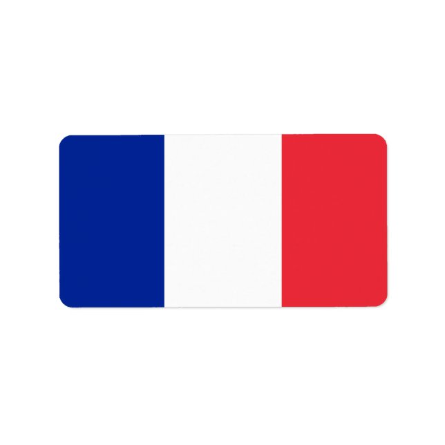 Etiqueta Bandeira francesa (Frente)