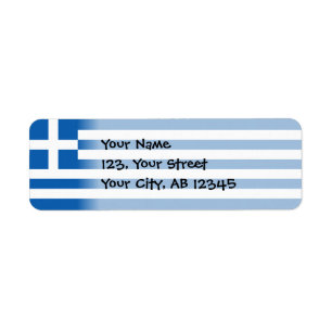 Etiqueta Bandeira grega
