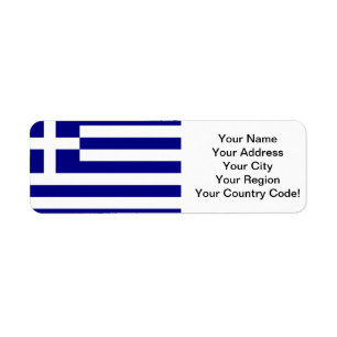 Etiqueta Bandeira grega
