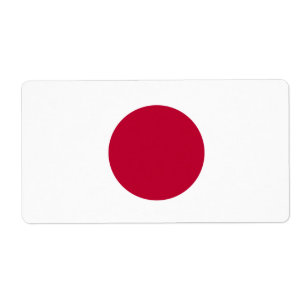Etiqueta Bandeira japonesa