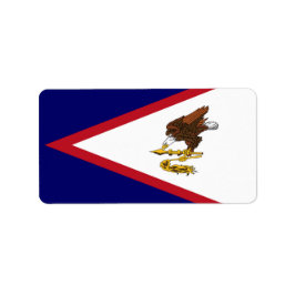 Etiqueta bandeira Samoa Americana