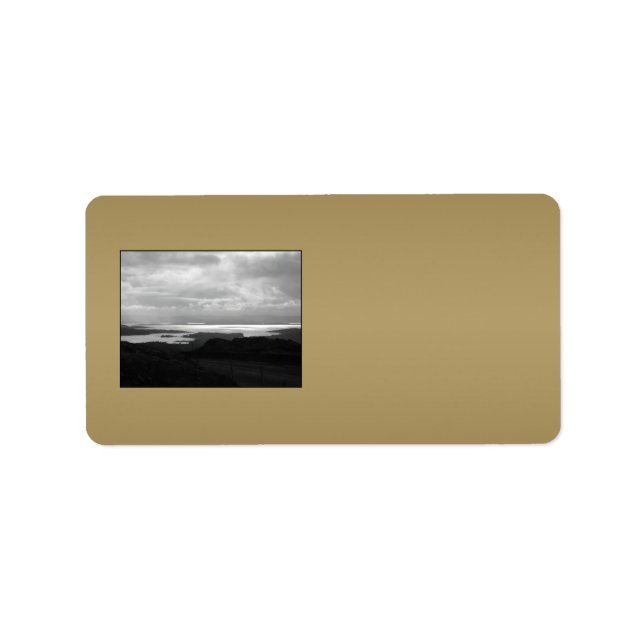 Etiqueta Bantry Bay da Tunnel Road Ireland. (Frente)