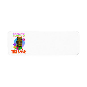 Etiqueta Bar do Tiki de Cosmo