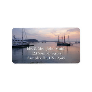 Etiqueta Bar Harbor Navios ao Nascer do Sol I