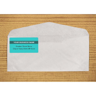 Etiqueta Baseado em Texto Com Remessa Verde Teal Destacado