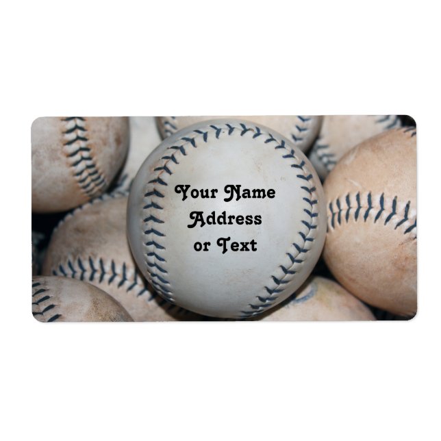 Etiqueta Baseball Superior (Frente)