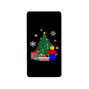 Etiqueta Basebol da Árvore de Natal