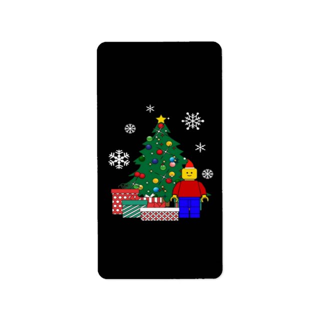 Etiqueta Basebol da Árvore de Natal (Frente)