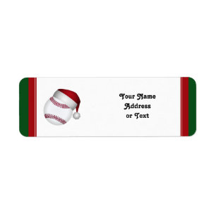 Etiqueta Basebol de Natal