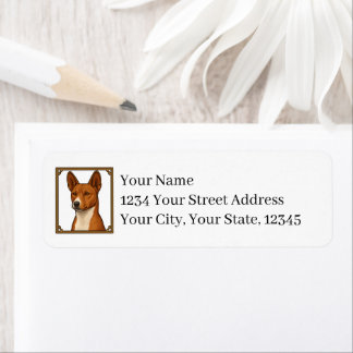 Etiqueta Basenji Return Address Labels