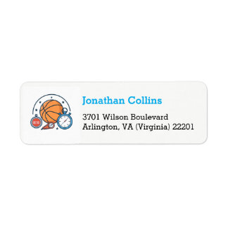 Etiqueta Basquete Personalizado | Esporte