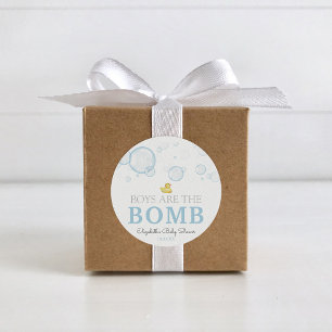 Etiqueta Bath Bomb Chá de fraldas Rubber Duck Fav