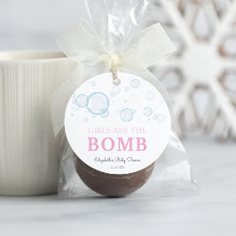 Etiqueta Bath Bomb Chá de fraldas Rubber Duck Favo