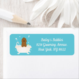 Etiqueta Bath de Bolha de Goldendoodle