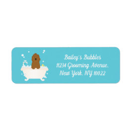 Etiqueta Bath de Bolha de Goldendoodle