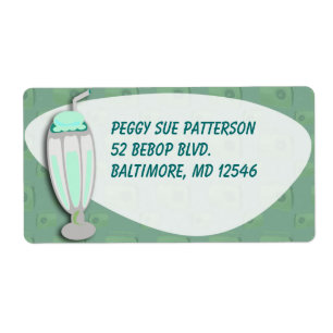 Etiqueta Batido retro